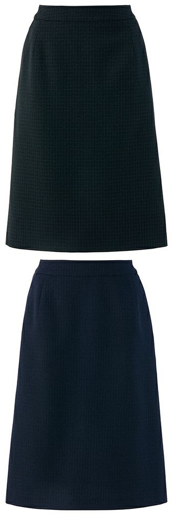 エコトラッドチェックスーツ・レディースAラインスカート [AZ-46022]