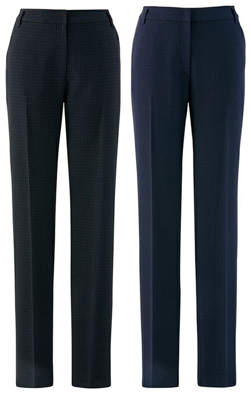 エコトラッドチェックスーツ・レディーステーパードパンツ [AZ-46023]