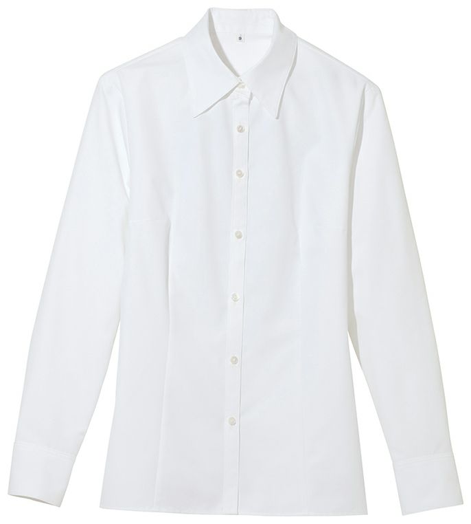 レディースオフィスウエア・レディース長袖ブラウス [AZ-866004]<br>ホワイト