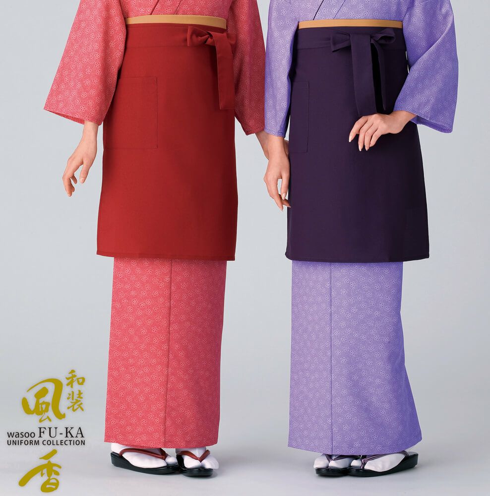 【日本製】作務衣・スカート [鮫桜] [女性用] [KY-SK9043-SK9044]