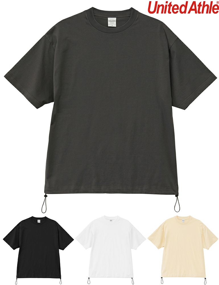 [United Athle] 6.5オンス ファインジャージー リラックスフィット Tシャツ（裾ドローコード） [CAB-1110-01]