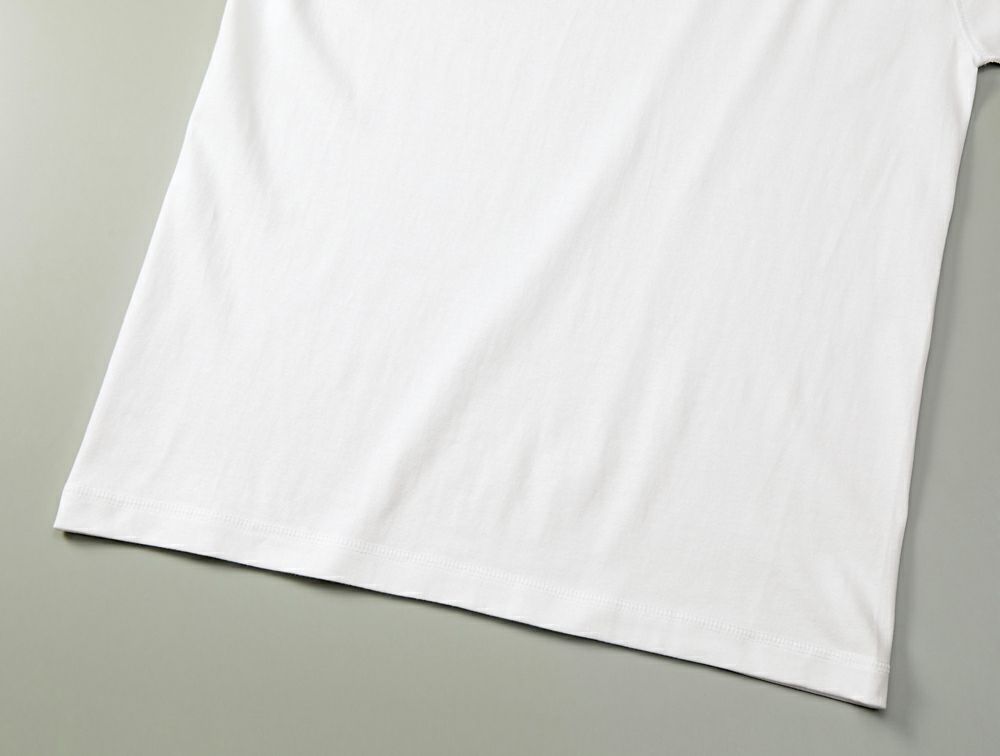 丸胴仕様、裾口は3本針振り始末