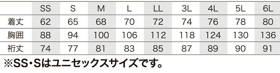 サイズ表