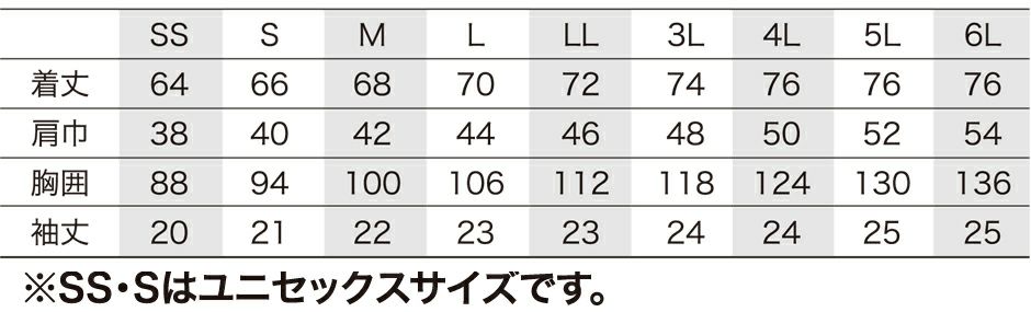 サイズ表